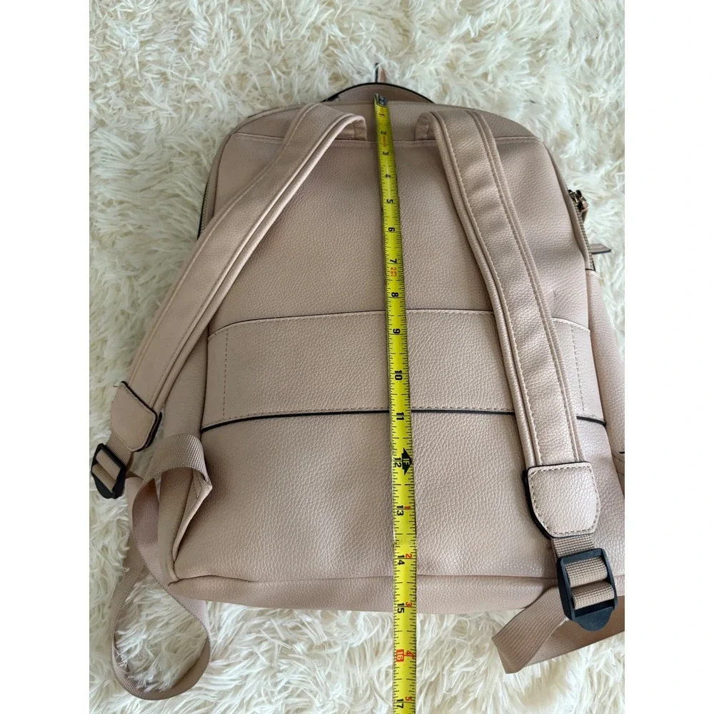 ALDO Backpack‎ Purse Women's Pink Leather Gold Hardware Travel Bag